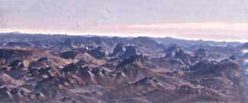ALGÉRIE, LA CHAINE DU HOGGAR VUE DU CIEL .jpg (6675 octets)