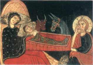 creche nativite autel d'Avia Barcelone début 13e.jpg (10976 octets)